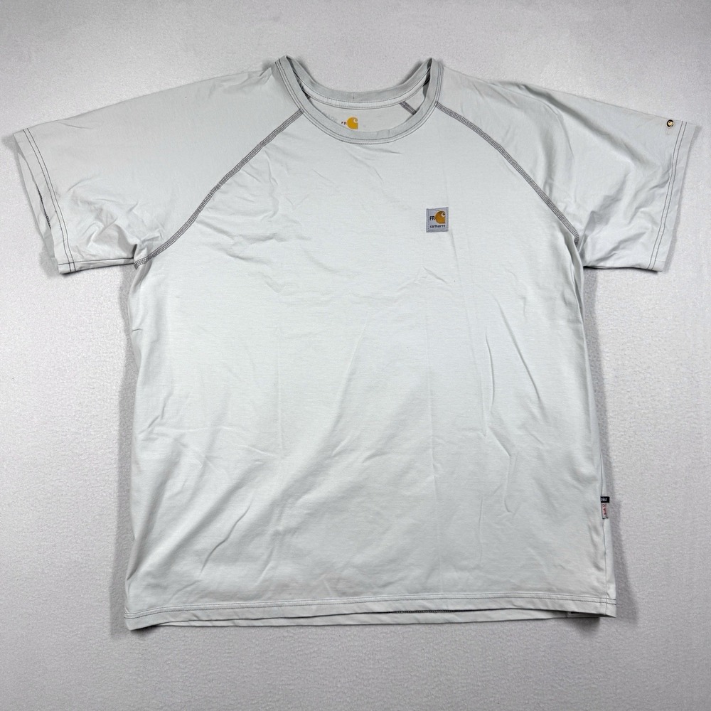 Carhartt FR Shirt Mens XL Force Flame Resistant Tee Work Utility Welding Grey